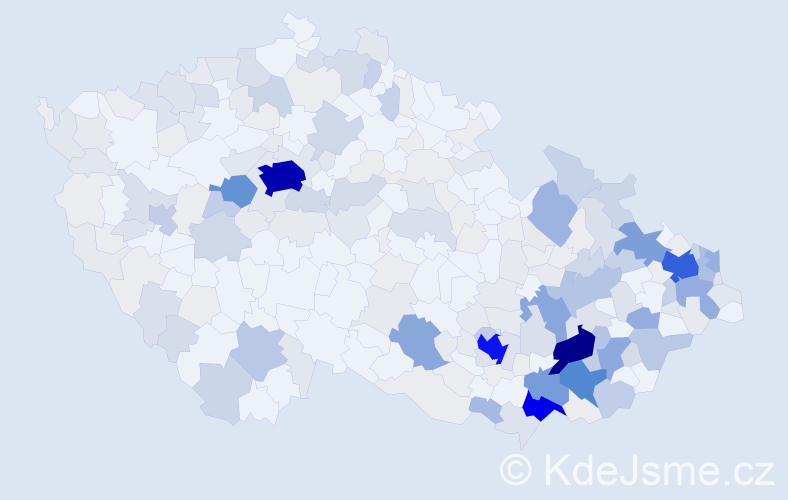 Příjmení: 'Foltýn', počet výskytů 1193 v celé ČR