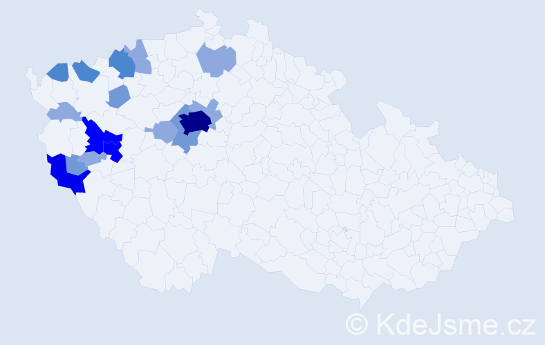 Příjmení: 'Hamatová', počet výskytů 41 v celé ČR