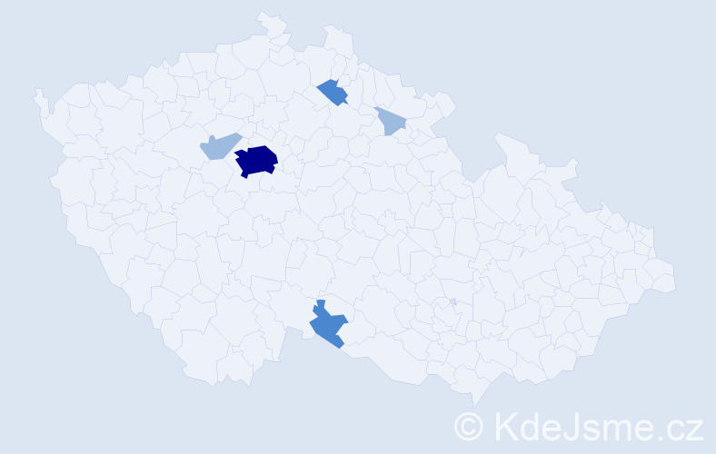 Příjmení: 'Codr', počet výskytů 10 v celé ČR