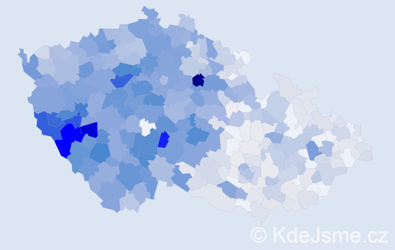 Příjmení: 'Kohout', počet výskytů 3857 v celé ČR