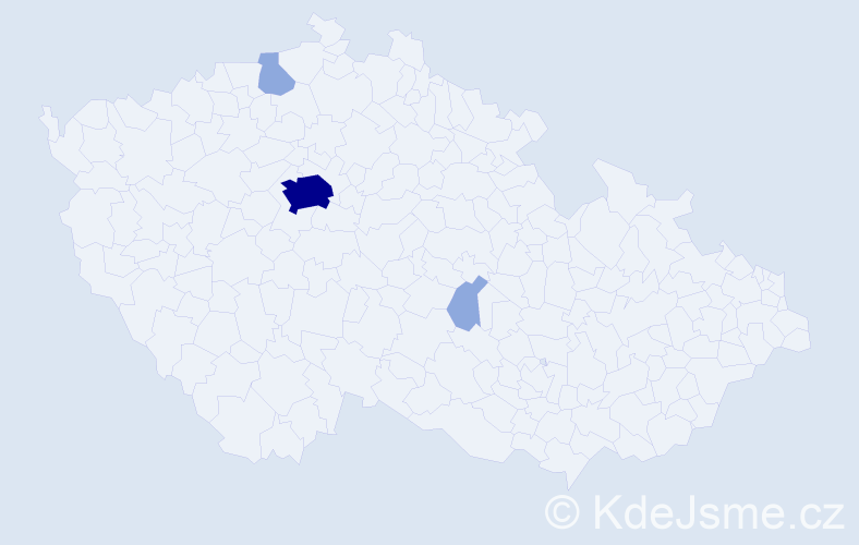Příjmení: 'Voronych', počet výskytů 10 v celé ČR
