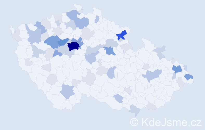 Příjmení: 'Kaufmanová', počet výskytů 169 v celé ČR