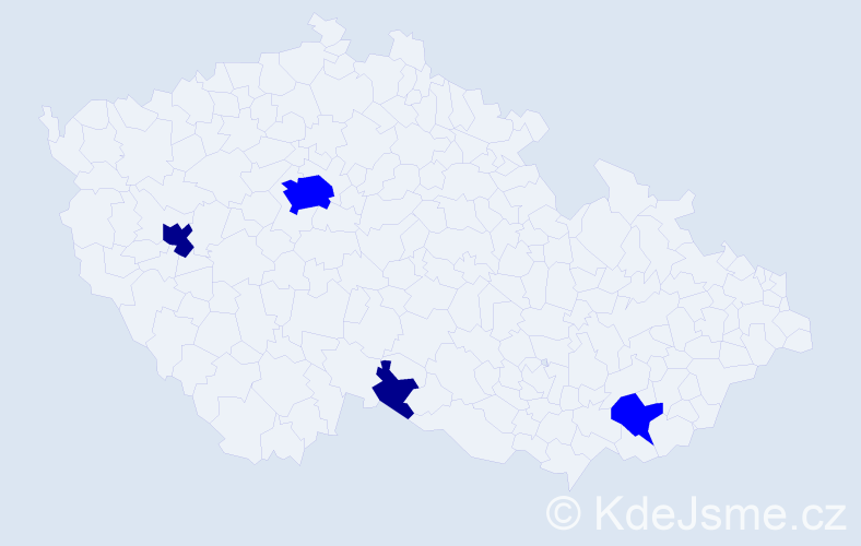 Příjmení: 'Sprinzlová', počet výskytů 14 v celé ČR