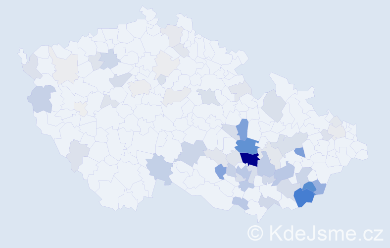 Příjmení: 'Hasoňová', počet výskytů 248 v celé ČR