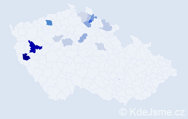 Příjmení: 'Roskovcová', počet výskytů 32 v celé ČR