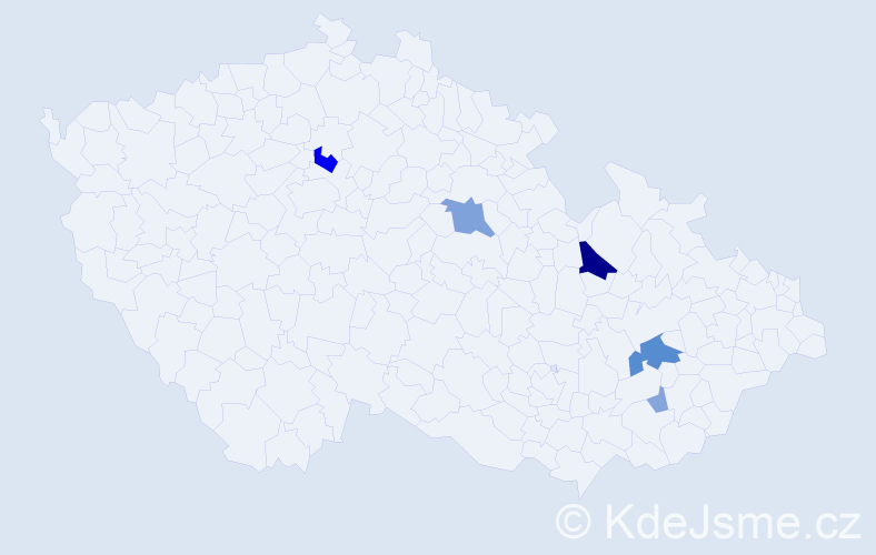 Příjmení: 'Füll', počet výskytů 15 v celé ČR