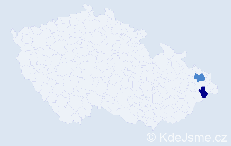 Příjmení: 'Piatkiewiczová', počet výskytů 6 v celé ČR