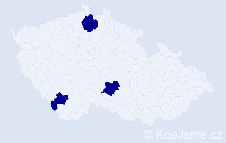 Příjmení: 'Til', počet výskytů 4 v celé ČR