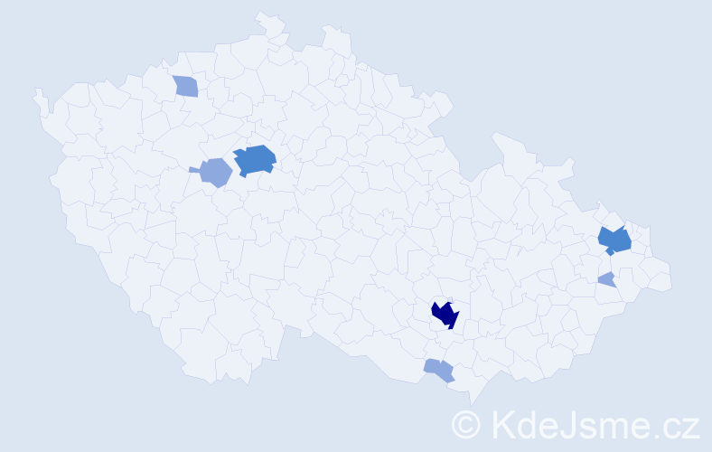 Příjmení: 'Feld', počet výskytů 17 v celé ČR