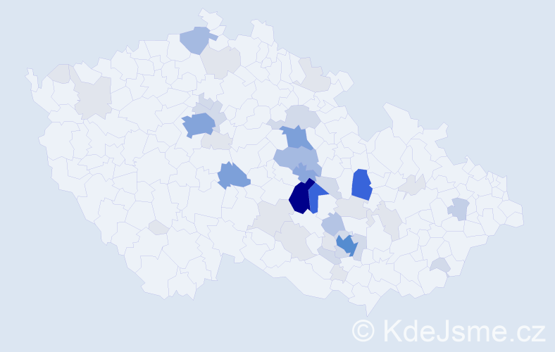 Příjmení: 'Tlustošová', počet výskytů 165 v celé ČR