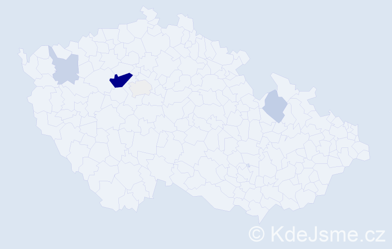 Příjmení: 'Hnědkovský', počet výskytů 17 v celé ČR