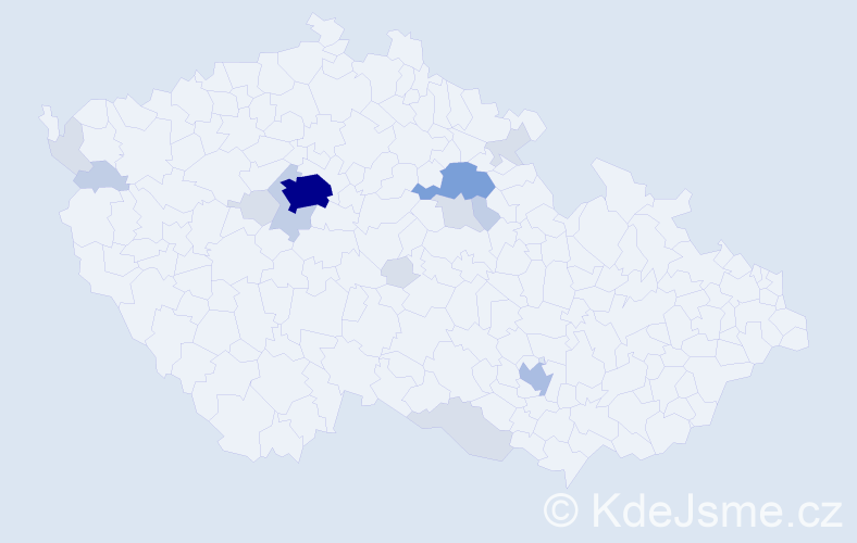 Příjmení: 'Mahlerová', počet výskytů 42 v celé ČR