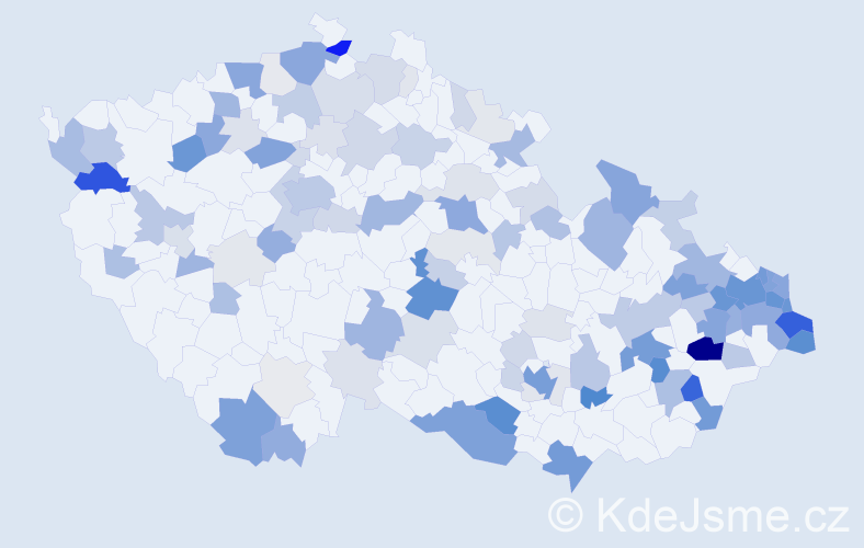 Příjmení: 'Hermannová', počet výskytů 475 v celé ČR