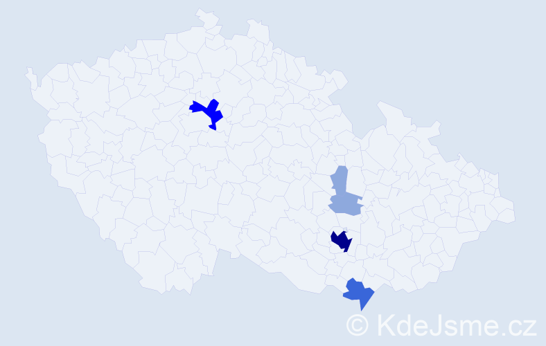 Příjmení: 'Drštková', počet výskytů 18 v celé ČR