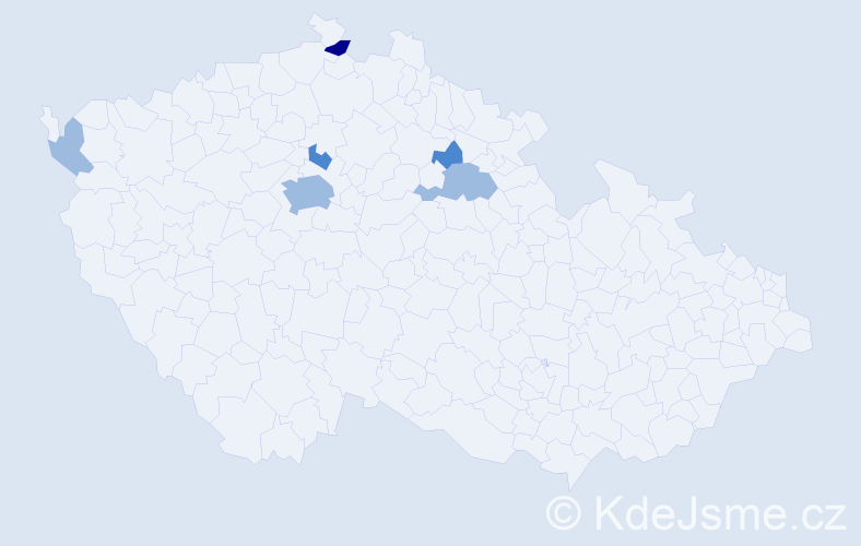 Příjmení: 'Mášik', počet výskytů 11 v celé ČR
