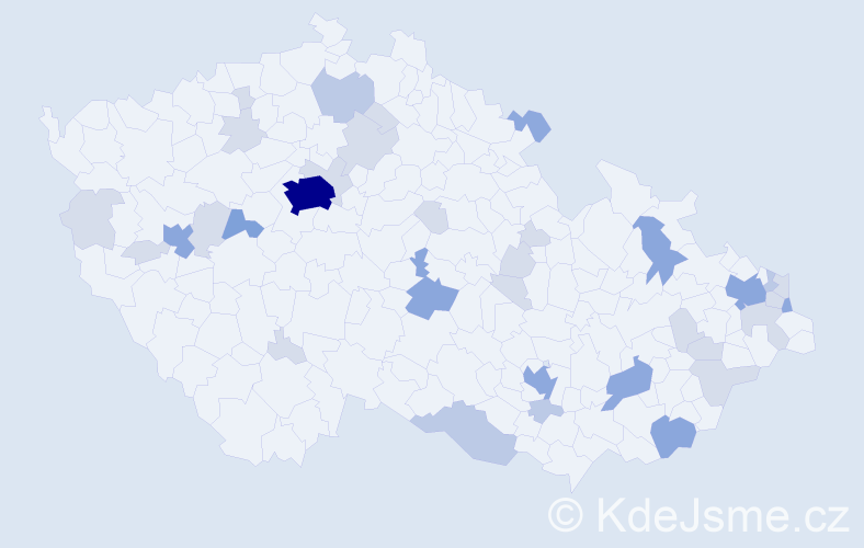 Příjmení: 'Líška', počet výskytů 83 v celé ČR