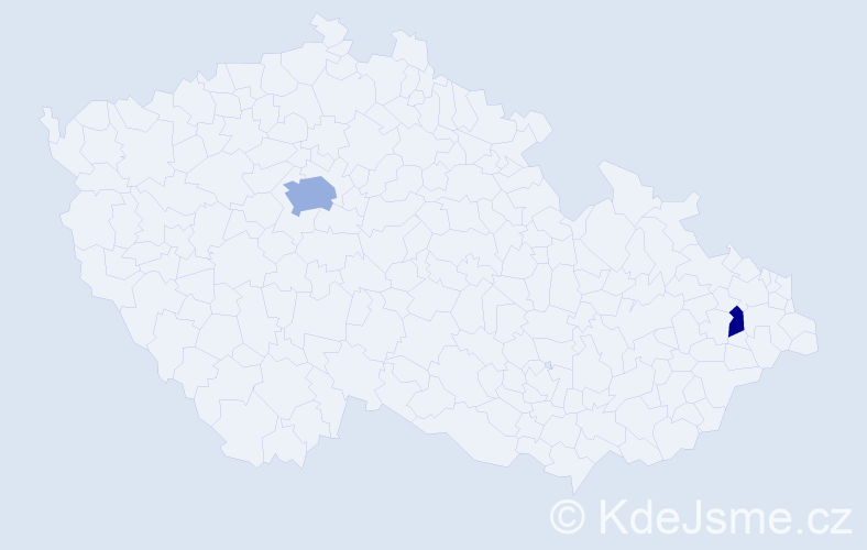 Příjmení: 'Cardenas', počet výskytů 4 v celé ČR
