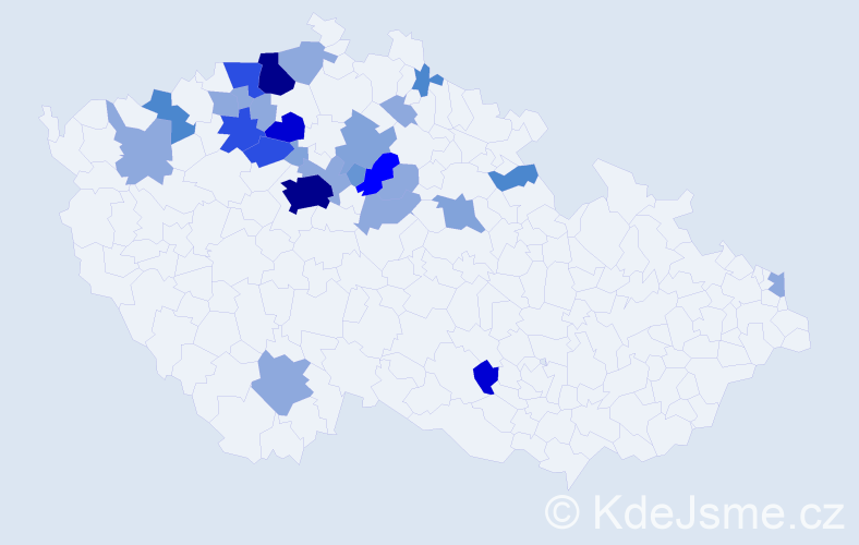 Příjmení: 'Betková', počet výskytů 83 v celé ČR