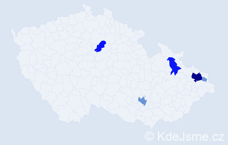 Příjmení: 'Buganská', počet výskytů 13 v celé ČR