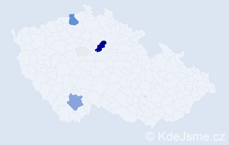 Příjmení: 'Babecová', počet výskytů 9 v celé ČR
