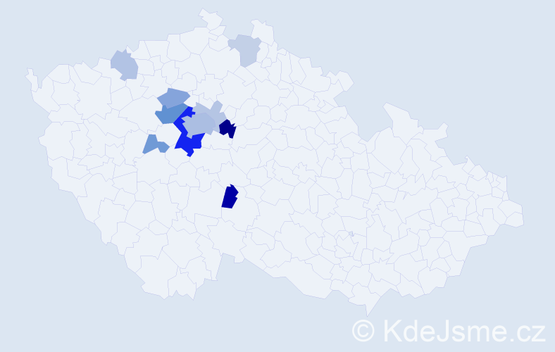 Příjmení: 'Innemanová', počet výskytů 29 v celé ČR