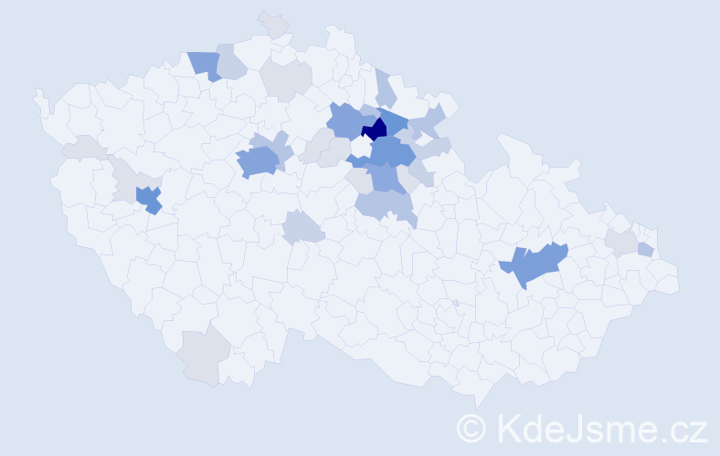 Příjmení: 'Balihar', počet výskytů 119 v celé ČR