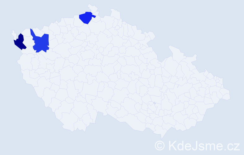 Příjmení: '"To Huu"', počet výskytů 3 v celé ČR