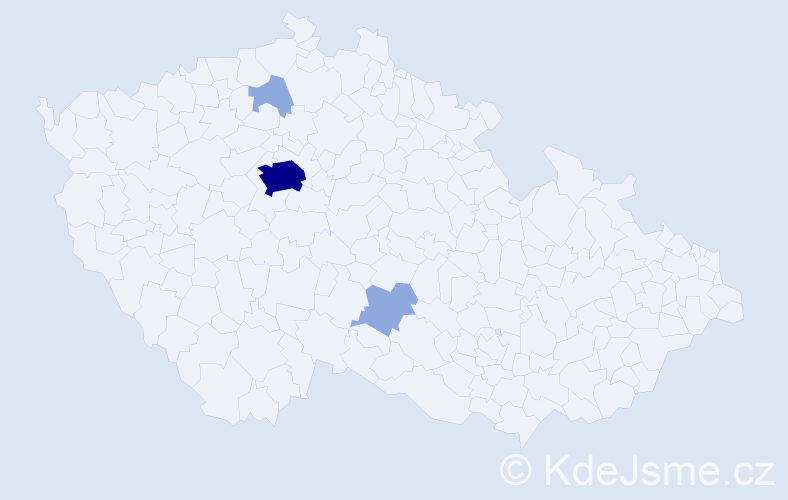 Příjmení: 'Kalašnikov', počet výskytů 7 v celé ČR