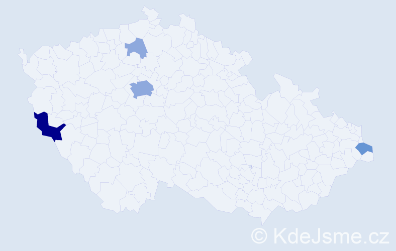 Příjmení: 'Cimbolincová', počet výskytů 13 v celé ČR