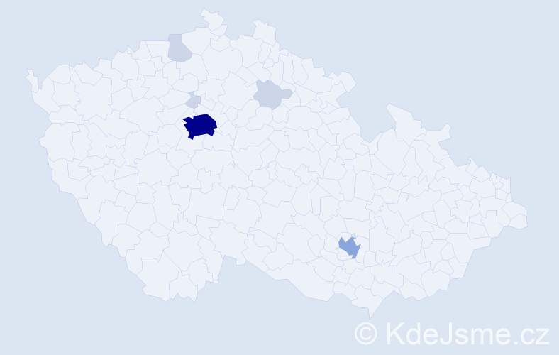 Příjmení: 'Baghdasaryan', počet výskytů 20 v celé ČR