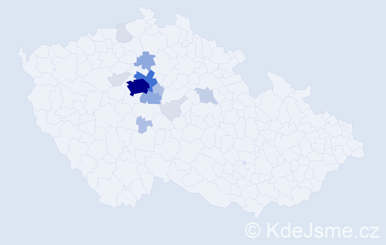 Příjmení: 'Rollo', počet výskytů 53 v celé ČR