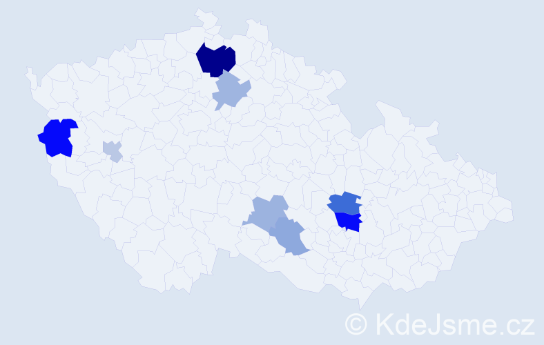 Příjmení: 'Bayarmagnai', počet výskytů 16 v celé ČR