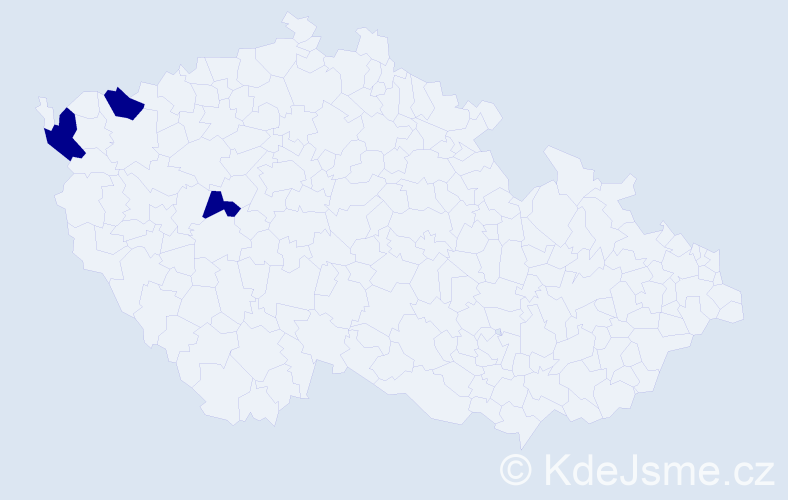 Příjmení: '"Nguyen Nguyet"', počet výskytů 3 v celé ČR