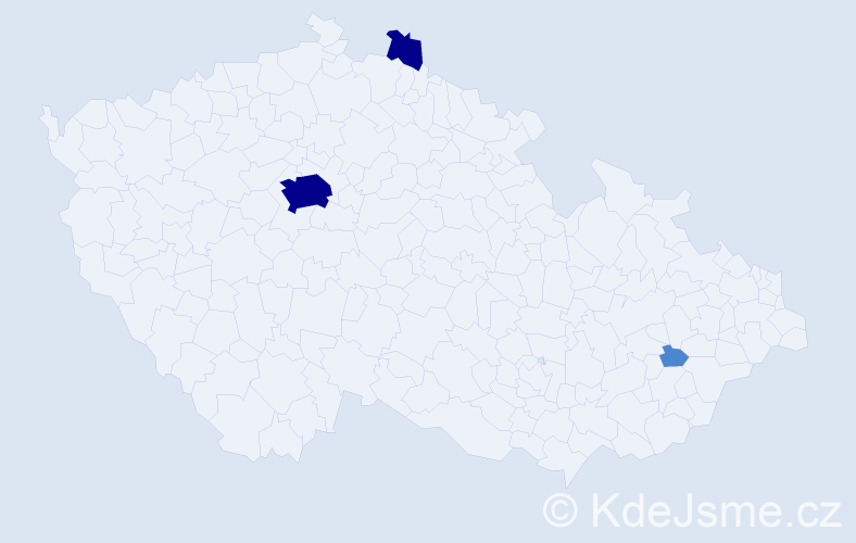 Příjmení: 'Tybus', počet výskytů 7 v celé ČR