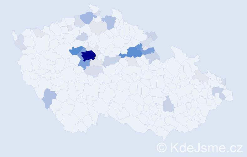 Příjmení: 'Panenka', počet výskytů 159 v celé ČR