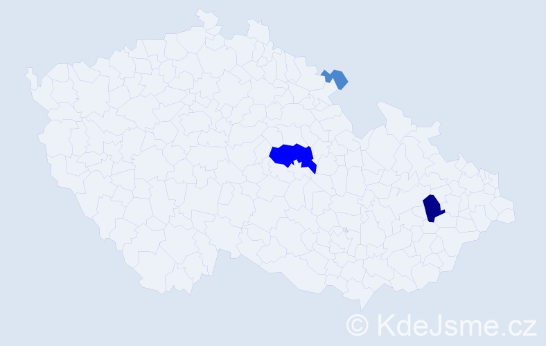 Příjmení: 'Kosarová', počet výskytů 6 v celé ČR