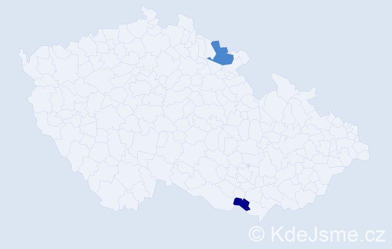 Příjmení: 'Džoganovová', počet výskytů 4 v celé ČR