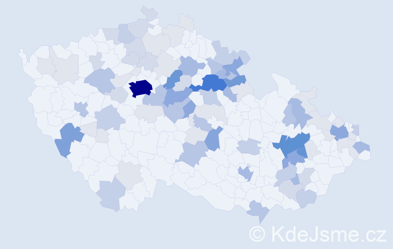 Příjmení: 'Čuda', počet výskytů 305 v celé ČR