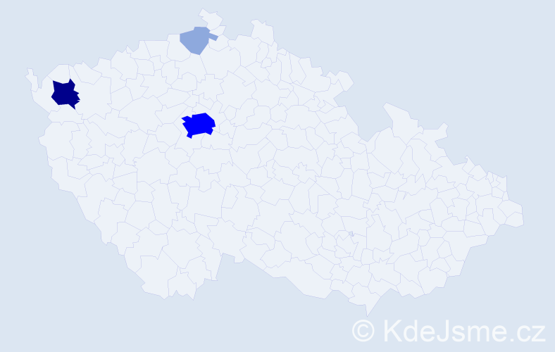 Příjmení: 'Goralka', počet výskytů 10 v celé ČR