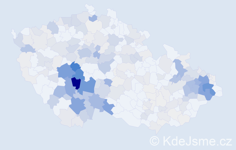 Příjmení: 'Máchová', počet výskytů 1024 v celé ČR