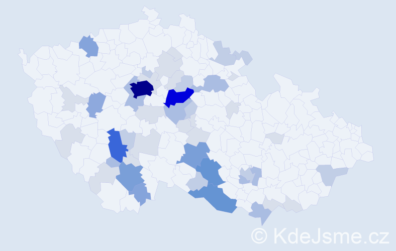 Příjmení: 'Husa', počet výskytů 146 v celé ČR