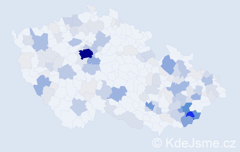 Příjmení: 'Maňas', počet výskytů 495 v celé ČR