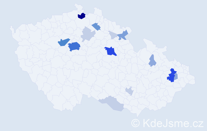 Příjmení: 'Draškovič', počet výskytů 58 v celé ČR