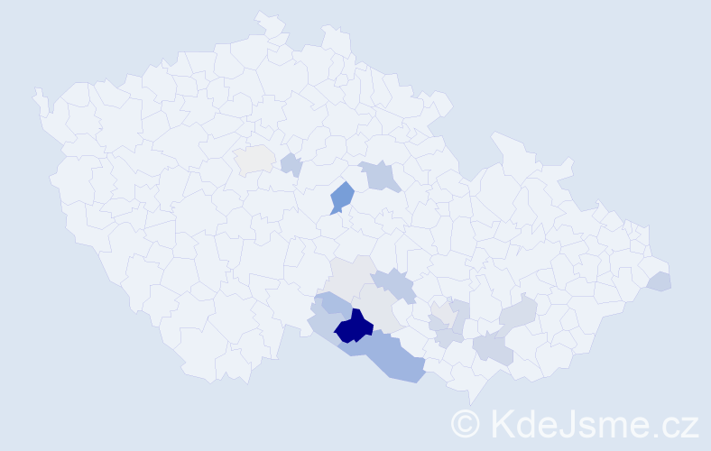 Příjmení: 'Dolejská', počet výskytů 49 v celé ČR