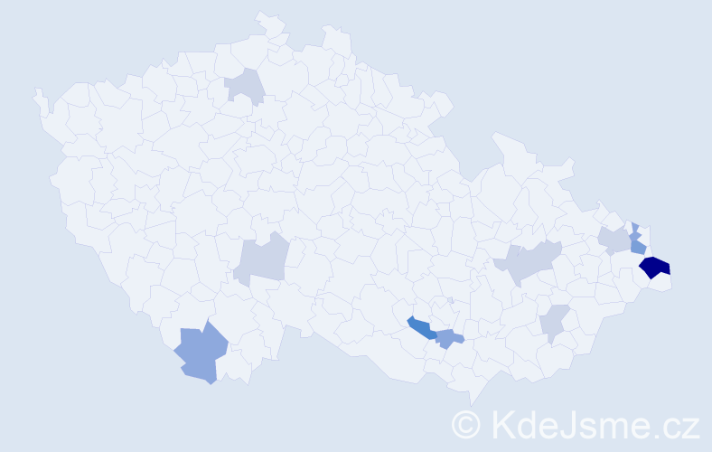 Příjmení: 'Szromek', počet výskytů 37 v celé ČR