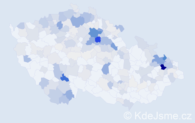 Příjmení: 'Řeháčková', počet výskytů 928 v celé ČR