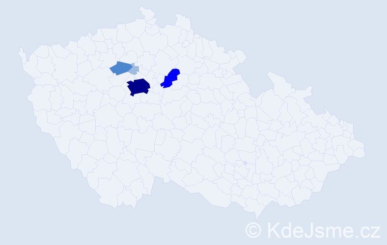Příjmení: 'Dlobík', počet výskytů 10 v celé ČR