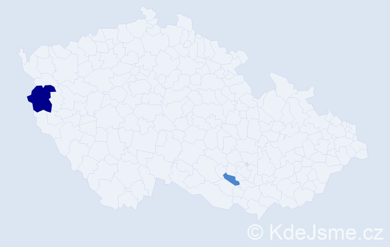 Příjmení: 'Shvigl', počet výskytů 4 v celé ČR