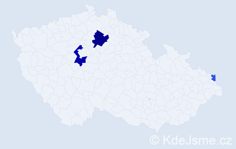Příjmení: 'Matteoni', počet výskytů 5 v celé ČR