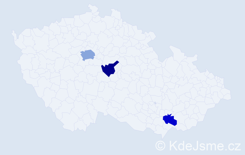 Příjmení: 'Veremchuk', počet výskytů 5 v celé ČR